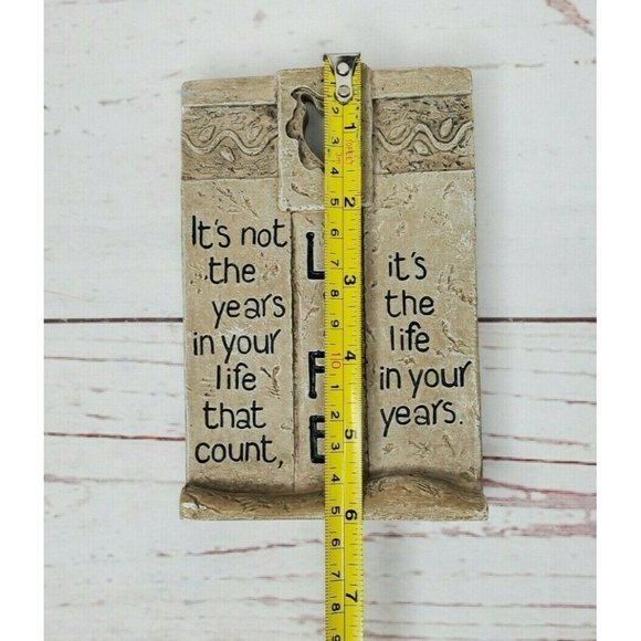 Carson Home Accents Life Wall Hanging Shelf Sitting Inspirational Plaque - Picture 8 of 12